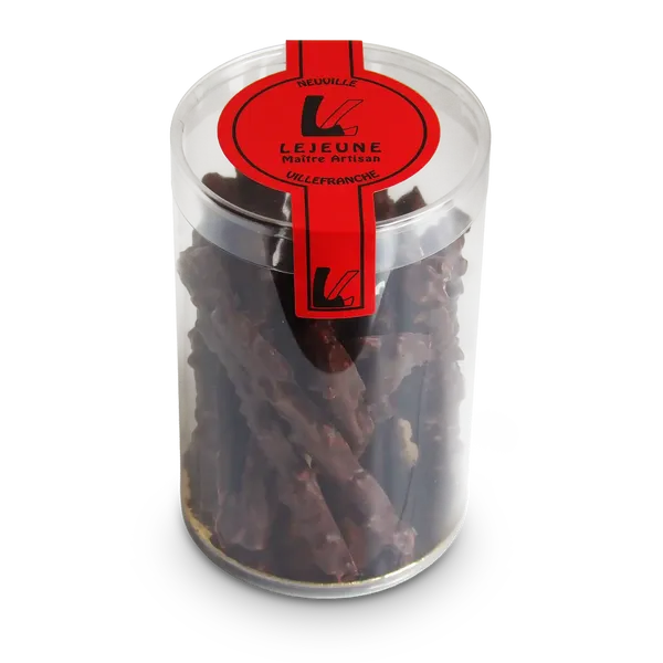 Orangettes enrobées chocolat noir - Pâtisserie Lejeune