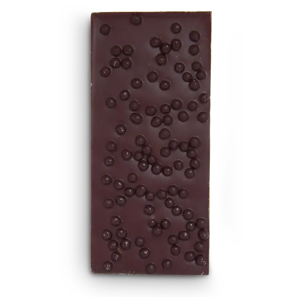 Tablette chocolat noir et billes de chocolat noir - Pâtisserie Lejeune