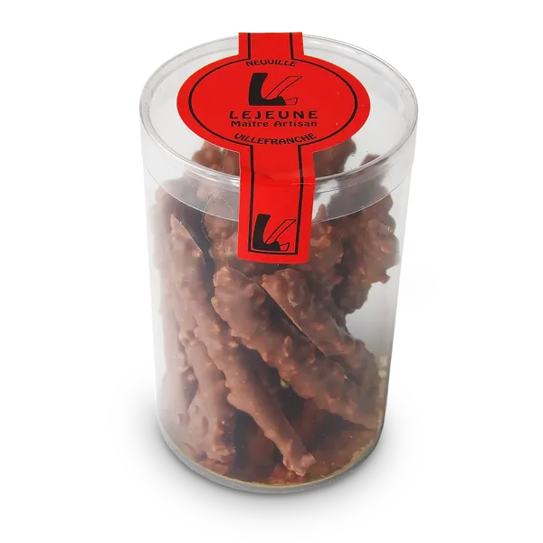 Orangettes enrobées chocolat lait